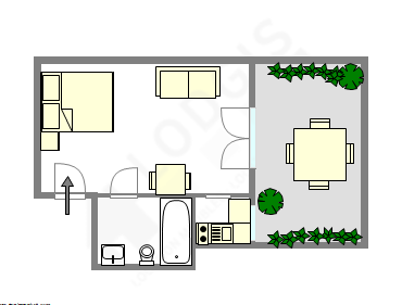 Apartamento París 18° - Plano interactivo
