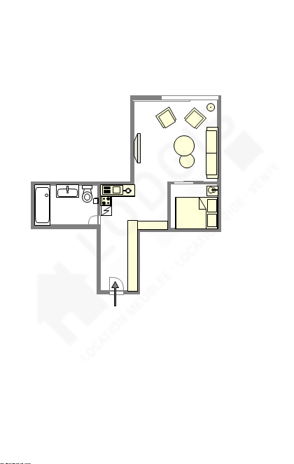 Apartamento París 18° - Plano interactivo