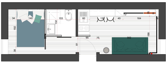 Appartement Paris 17° - Plan interactif