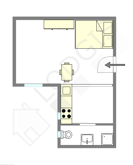 Apartamento París 10° - Plano interactivo