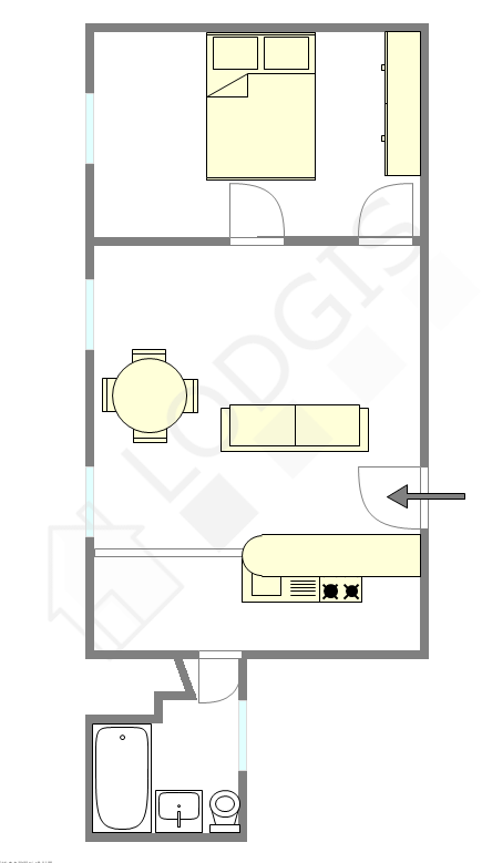 Appartement Paris 4° - Plan interactif