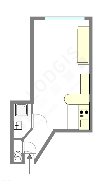 Appartement Paris 18° - Plan interactif