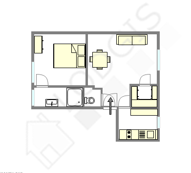 Appartement Paris 7° - Plan interactif