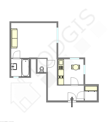 Appartement Paris 7° - Plan interactif