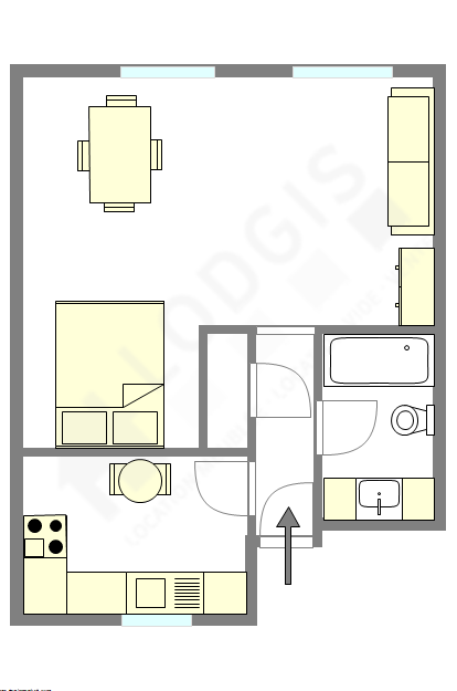 Appartement Paris 4° - Plan interactif