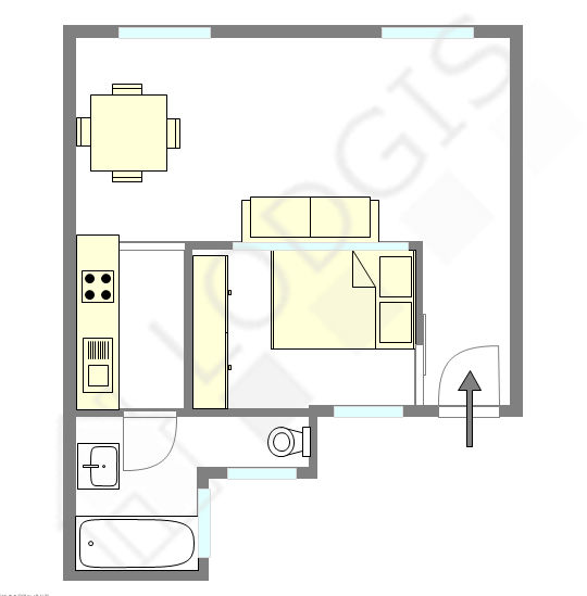 Appartement Paris 4° - Plan interactif