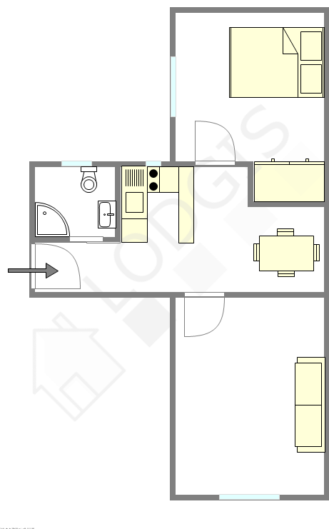 Apartamento París 14° - Plano interactivo