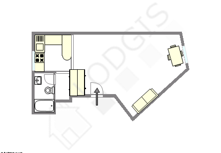 Apartamento París 6° - Plano interactivo