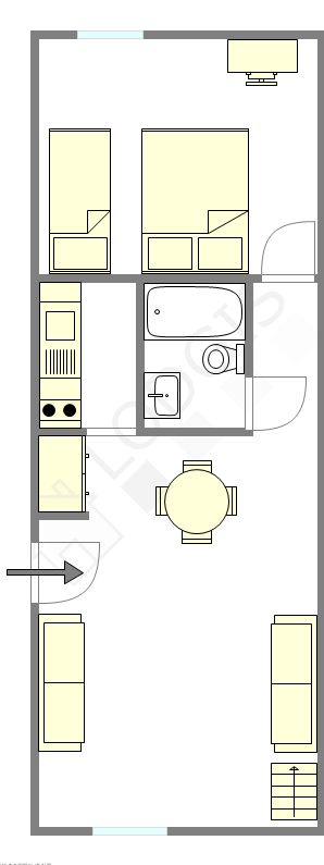 Appartement Paris 7° - Plan interactif