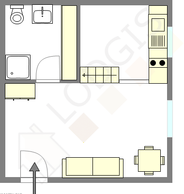 Appartement Paris 12° - Plan interactif