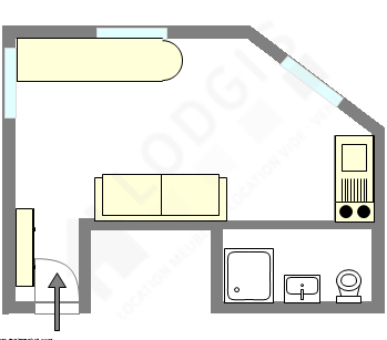 Appartement Paris 5° - Plan interactif