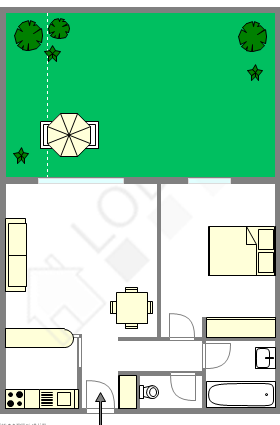 Appartement Paris 11° - Plan interactif