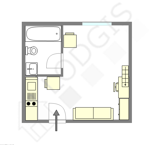 Appartement Paris 17° - Plan interactif