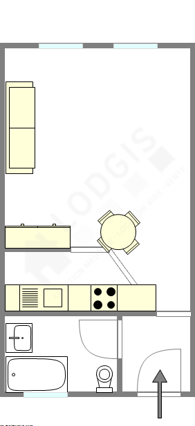 Apartamento París 5° - Plano interactivo