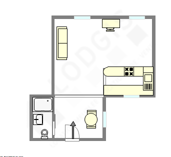 Appartement Paris 3° - Plan interactif