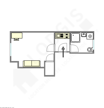 Appartement Paris 18° - Plan interactif