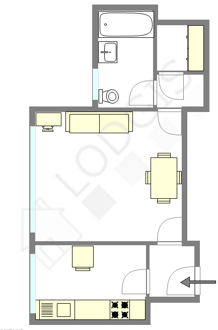 Appartement Haut de seine Nord - Plan interactif