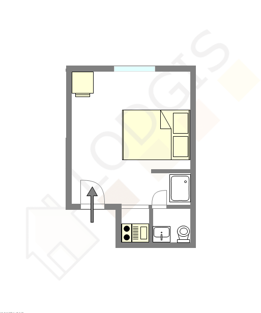 Apartamento París 18° - Plano interactivo