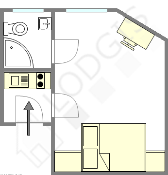 Appartement Paris 8° - Plan interactif