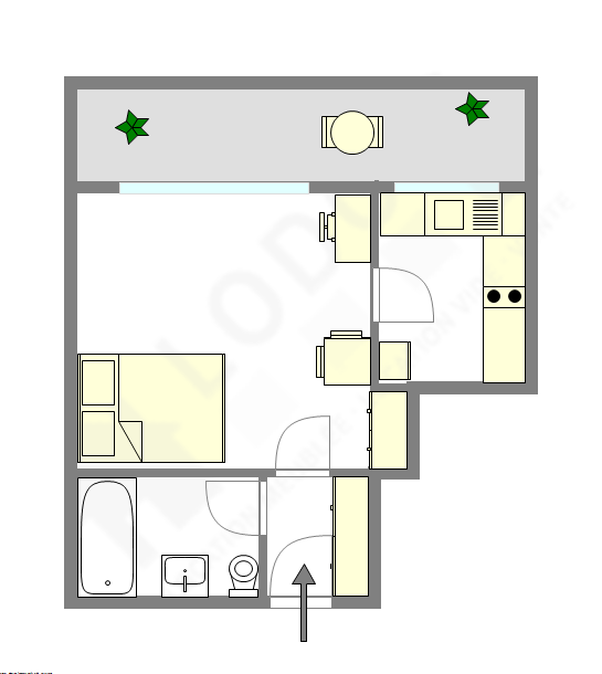 Appartement Hauts de seine Sud - Plan interactif
