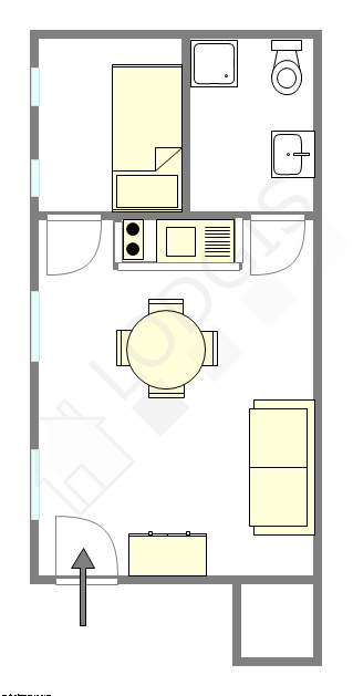 Appartement Paris 4° - Plan interactif