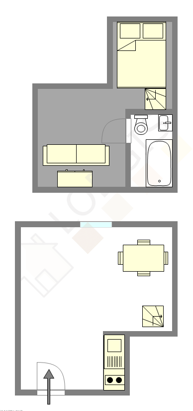 Apartamento Paris 3° - Plano interativo