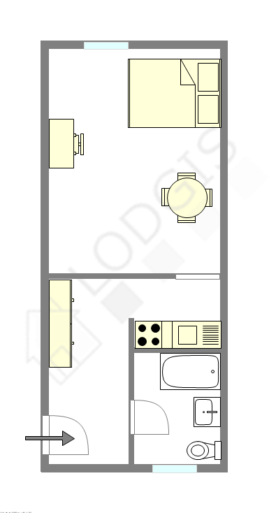 Appartement Paris 10° - Plan interactif