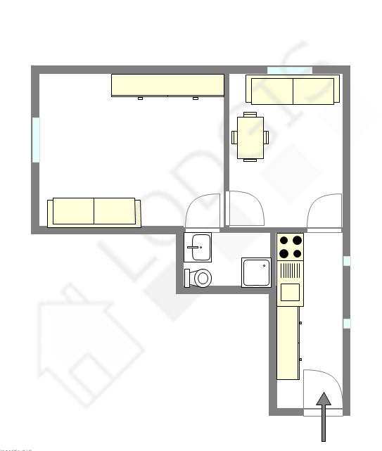 Appartement Paris 11° - Plan interactif