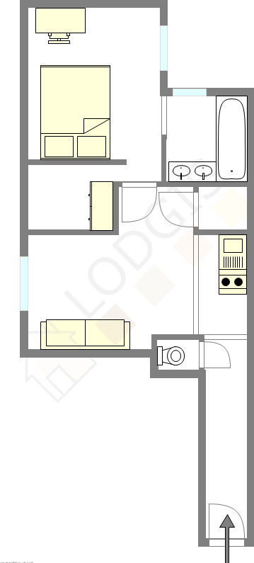 Appartement Paris 13° - Plan interactif