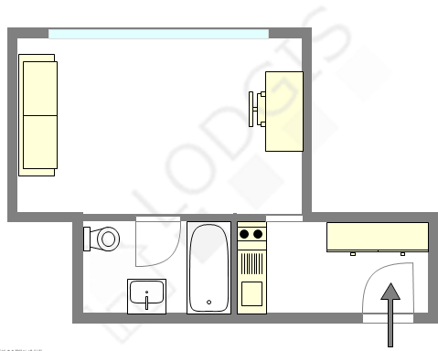 Appartement Paris 6° - Plan interactif