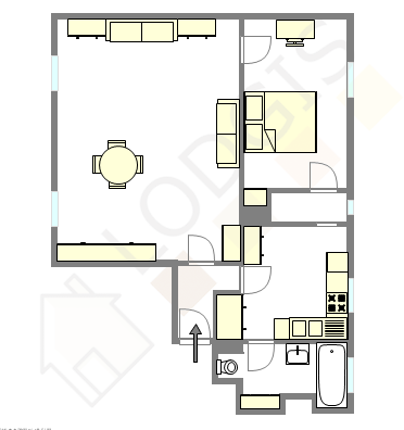 Appartement Paris 4° - Plan interactif