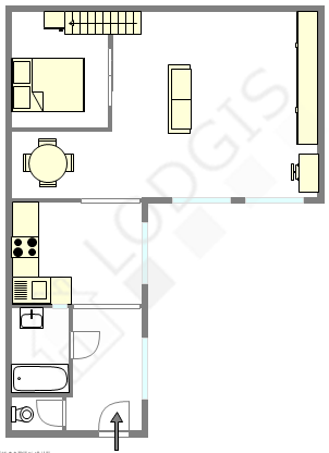 Appartement Paris 2° - Plan interactif