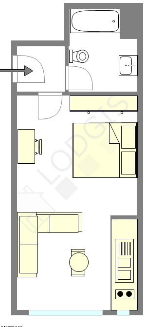 Appartement Paris 17° - Plan interactif