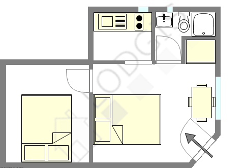 Appartement Paris 7° - Plan interactif