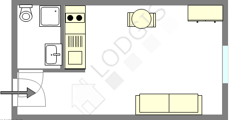 Appartement Paris 2° - Plan interactif