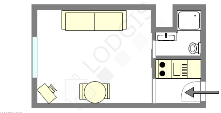 Appartement Paris 8° - Plan interactif