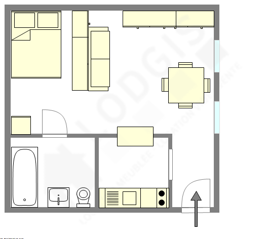 Apartamento Paris 3° - Plano interativo
