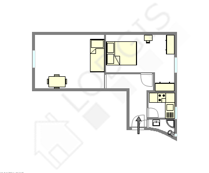 Appartement Paris 5° - Plan interactif