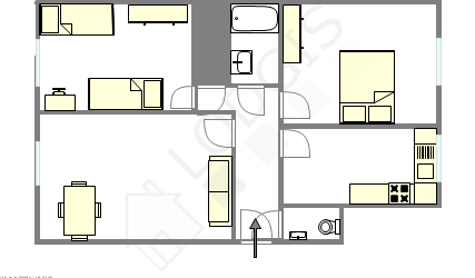 Apartamento París 18° - Plano interactivo