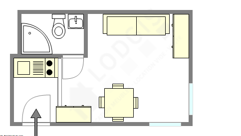 Appartement Paris 11° - Plan interactif