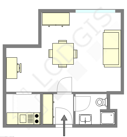Appartement Paris 19° - Plan interactif