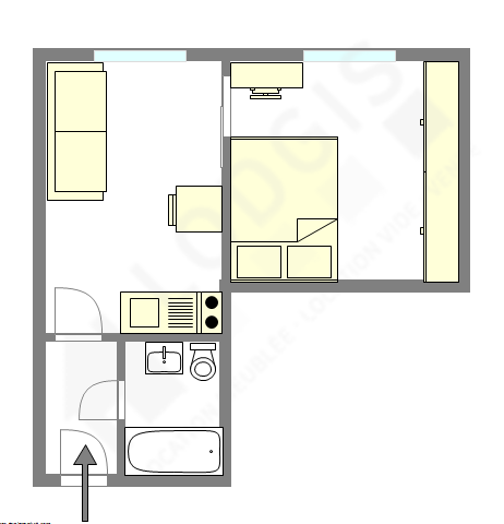Appartement Paris 5° - Plan interactif