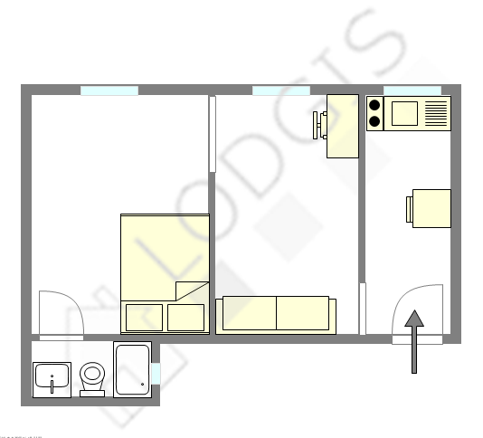 Apartamento París 11° - Plano interactivo