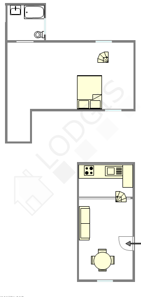 Appartement Paris 4° - Plan interactif