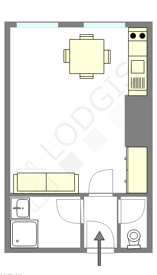 Appartement Paris 15° - Plan interactif