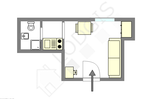 Appartement Paris 17° - Plan interactif