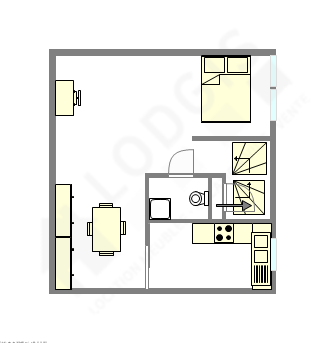 Appartement Paris 14° - Plan interactif