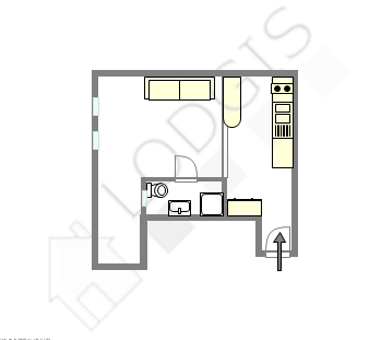 Apartamento París 8° - Plano interactivo