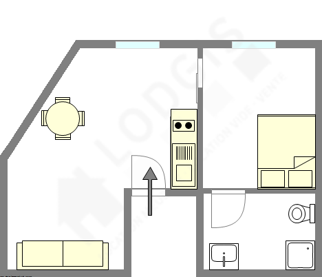 Appartement Paris 16° - Plan interactif