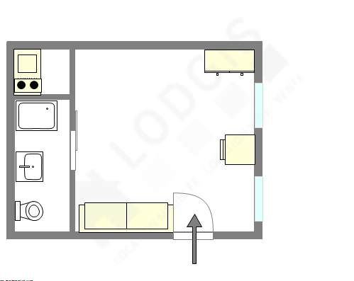 Appartement Paris 11° - Plan interactif